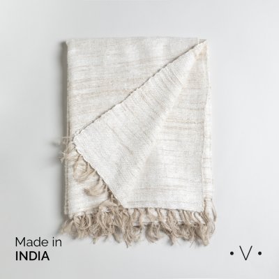 MANTA BOURKE NATURAL 130X170 CM *VASSA