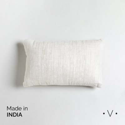 ALMOHADÓN RECTANGULAR BOURKE NATURAL 50X30 CM *VASSA