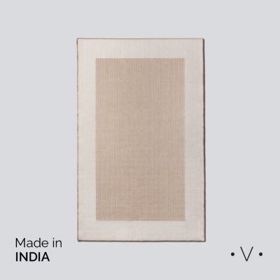 ALFOMBRA SIMIL YUTE NATURAL Y BEIGE 160X250 CM *VASSA