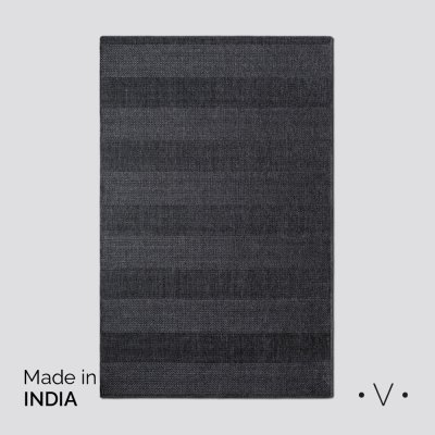 ALFOMBRA SIMIL YUTE CHARCOAL GREY 250X350 CM *VASSA