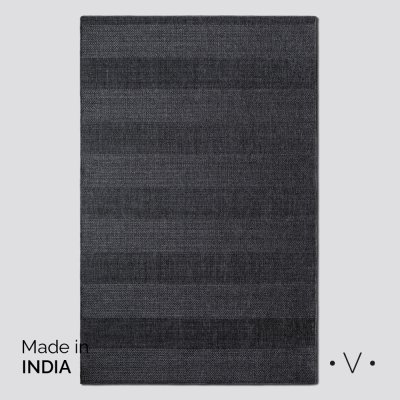 ALFOMBRA SIMIL YUTE CHARCOAL GREY 300X400 CM *VASSA