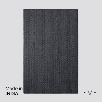 ALFOMBRA SIMIL YUTE DARK GREY 250X350 CM *VASSA