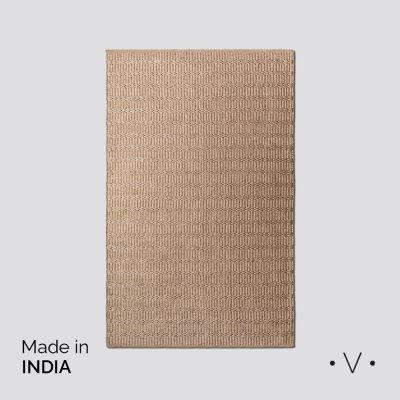 ALFOMBRA SIMIL YUTE LIGHT BROWN 160X250 CM *VASSA