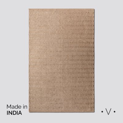 ALFOMBRA SIMIL YUTE LIGHT BROWN 250X350 CM *VASSA