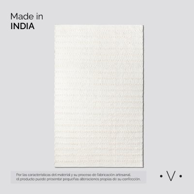 ALFOMBRA SIMIL YUTE OFF WHITE 160X250 CM *VASSA
