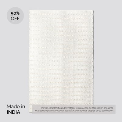 ALFOMBRA SIMIL YUTE OFF WHITE 250X350 CM / PRODUCTO SIN CAMBIO NI DEVOLUCION