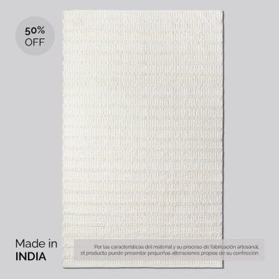 ALFOMBRA SIMIL YUTE OFF WHITE 300X400 CM / PRODUCTO SIN CAMBIO NI DEVOLUCION