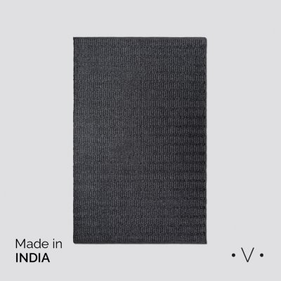 ALFOMBRA SIMIL YUTE CHARCOAL GREY 160X250 CM *VASSA