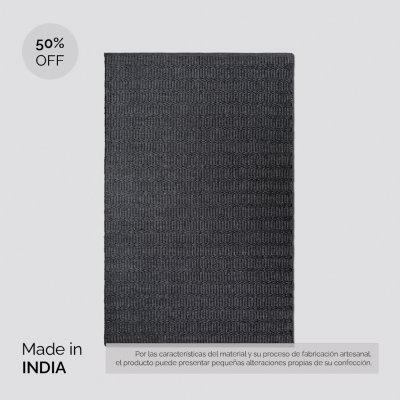 ALFOMBRA SIMIL YUTE CHARCOAL GREY 160X250 CM / PRODUCTO SIN CAMBIO NI DEVOLUCION