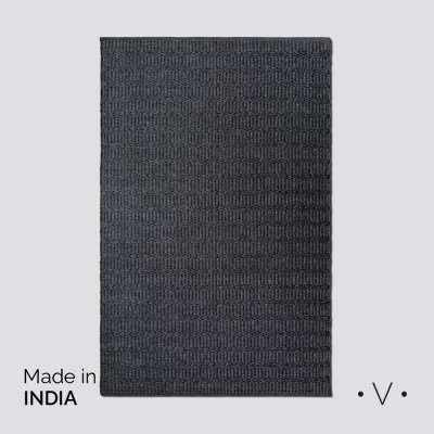 ALFOMBRA SIMIL YUTE CHARCOAL GREY 250X350 CM *VASSA