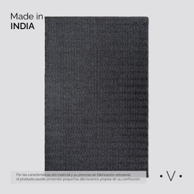 ALFOMBRA SIMIL YUTE CHARCOAL GREY 250X350 CM *VASSA