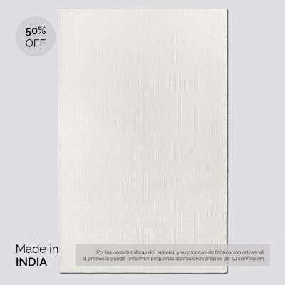 ALFOMBRA SIMIL YUTE OFF WHITE 300X400 CM / PRODUCTO SIN CAMBIO NI DEVOLUCION