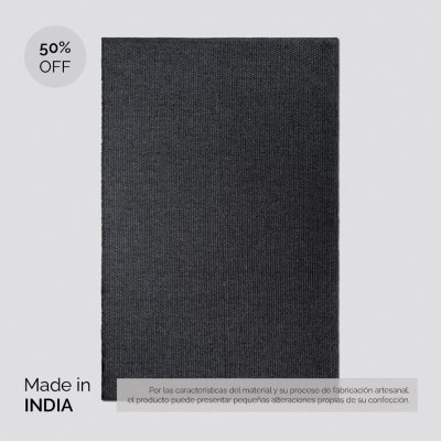 ALFOMBRA SIMIL YUTE DARK GREY 250X350 CM / PRODUCTO SIN CAMBIO NI DEVOLUCION