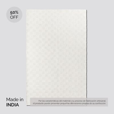 ALFOMBRA SIMIL YUTE OFF WHITE 250X350 CM / PRODUCTO SIN CAMBIO NI DEVOLUCION