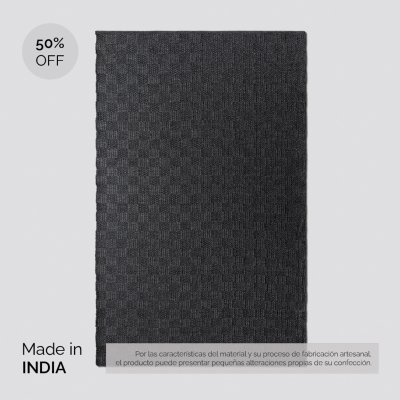 ALFOMBRA SIMIL YUTE CHARCOAL GREY 250X350 CM / PRODUCTO SIN CAMBIO NI DEVOLUCION