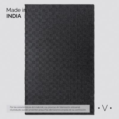 ALFOMBRA SIMIL YUTE CHARCOAL GREY 300X400 CM *VASSA
