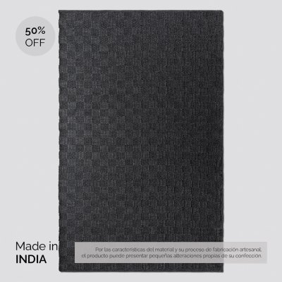 ALFOMBRA SIMIL YUTE CHARCOAL GREY 300X400 CM / PRODUCTO SIN CAMBIO NI DEVOLUCION