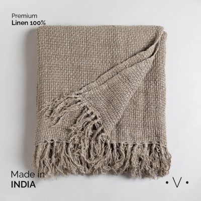 MANTA LINNAN BEIGE 130X170 CM *VASSA