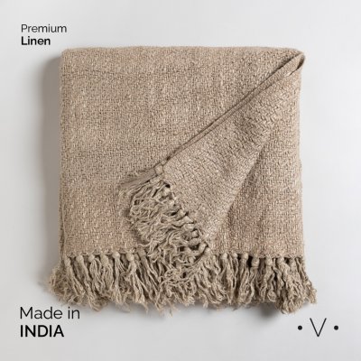 MANTA BHALKI WOVEN BEIGE 130X170 CM *VASSA