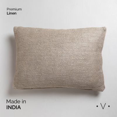 ALMOHADON BHALKI INTERLACED BEIGE 60X40 CM *VASSA