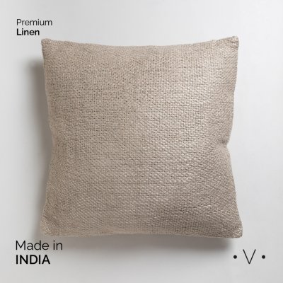 ALMOHADON BHALKI INTERLACED BEIGE 50X50 CM *VASSA