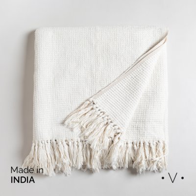 MANTA BHALKI WHITE 130X170 CM *VASSA