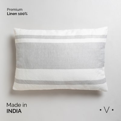 ALMOHADON KOTHUR GREY AND WHITE 60X40 CM *VASSA