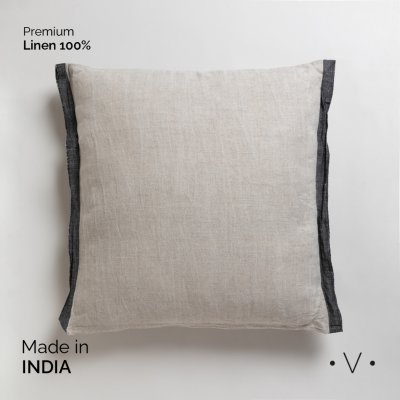 ALMOHADON THANDUR BEIGE AND BLACK 50X50 CM *VASSA