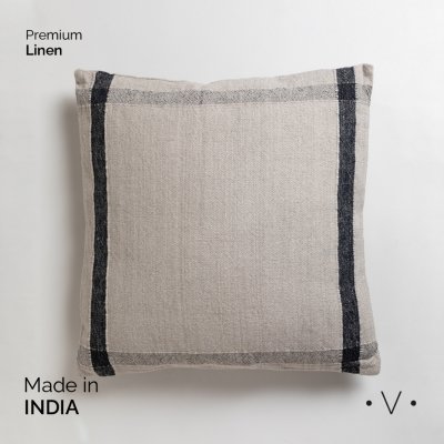ALMOHADON THANDUR BEIGE AND BLACK 50X50 CM *VASSA