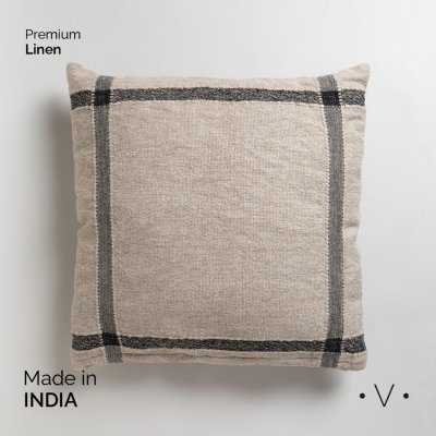 ALMOHADON THANDUR BEIGE AND BLACK 50X50 CM *VASSA