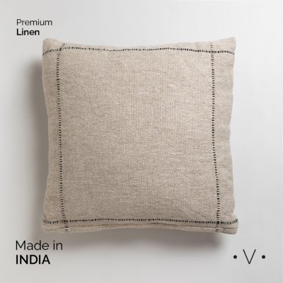 ALMOHADON THANDUR BEIGE AND BLACK 50X50 CM *VASSA