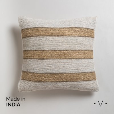 ALMOHADON RAYADO KADRA WHITE 50X50 CM *VASSA