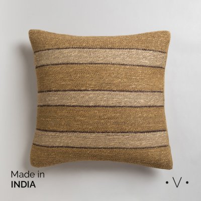 ALMOHADON RAYADO KADRA BEIGE 50X50 CM *VASSA