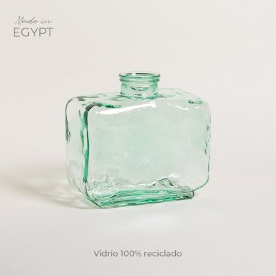 JARRON DE VIDRIO RECICLADO KARNAK 28X14X26 CM - 11300 ML