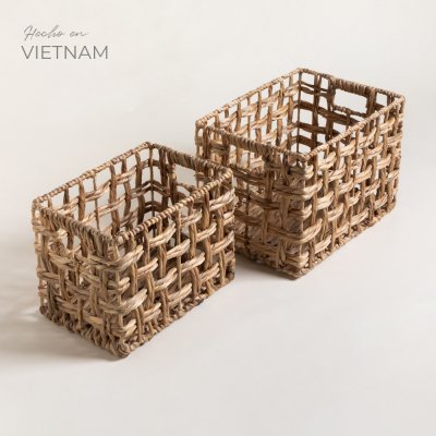 SET X 2 CANASTOS RECTANGULARES MAY 27X37/ 25X32 CM