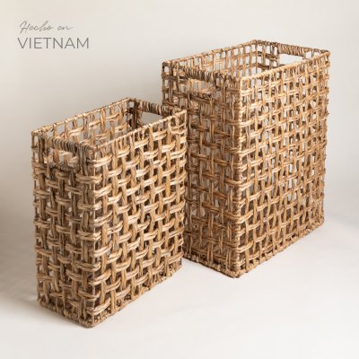 SET X 2 CANASTOS RECTANGULARES MAY 58X50/ 47X40 CM