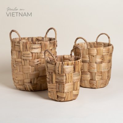 SET X 3 CANASTOS REDONDOS AN GIANG 29X28/25X24/22X20 CM