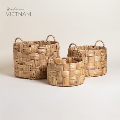 SET X 3 CANASTOS REDONDOS AN GIANG 24X35/20X30/ 15X25 CM