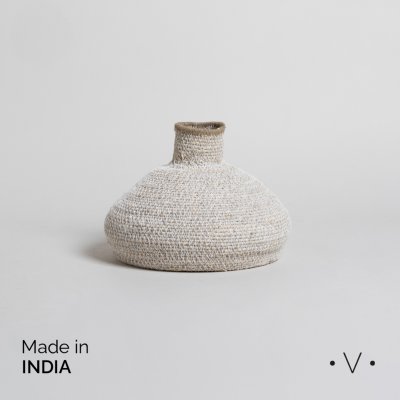 TINAJA MADHYA WHITE 25X16 CM *VASSA