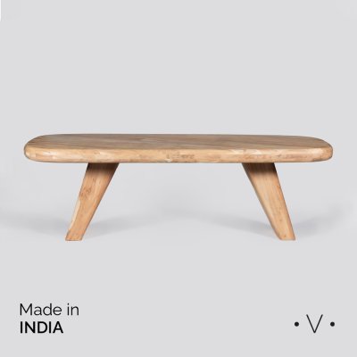 MESA RECTANGULAR NATURAL DE COMEDOR 240X105X75 CM *VASSA