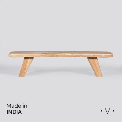BANCO DE MADERA DE ACACIA 200X40X45 CM *VASSA