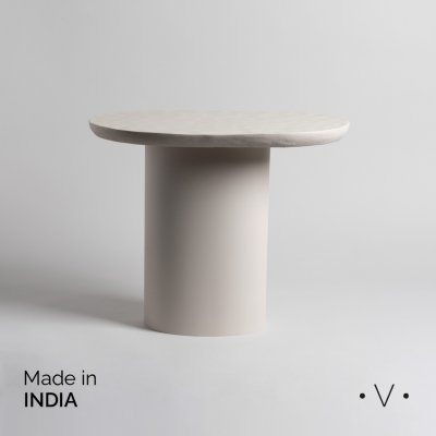 MESA AUXILIAR PALAKKAD CREAM 47X32 CM *VASSA