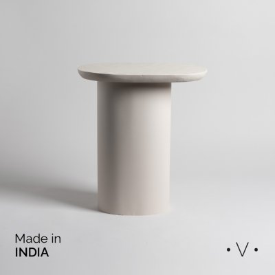 MESA AUXILIAR PALAKKAD CREAM 26X39 CM *VASSA