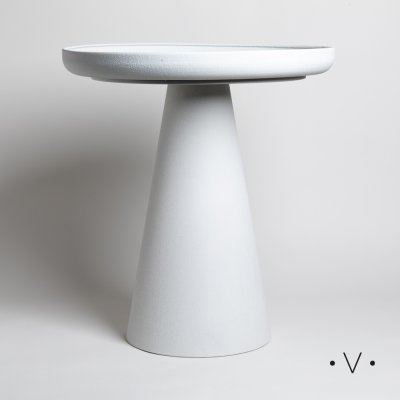 MESA DE ARRIME LOUTH WHITE 55X50 CM *VASSA