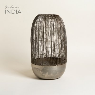 PORTAVELAS VIDISHA 40X22 CM