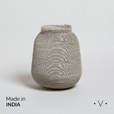 FANAL CONICO BARSHI GREY 25X20 CM *VASSA