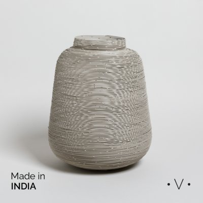 FANAL CONICO BARSHI GREY 32X25 CM *VASSA
