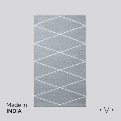ALFOMBRA VARKALA GREY ROMBS 120X180 CM *VASSA