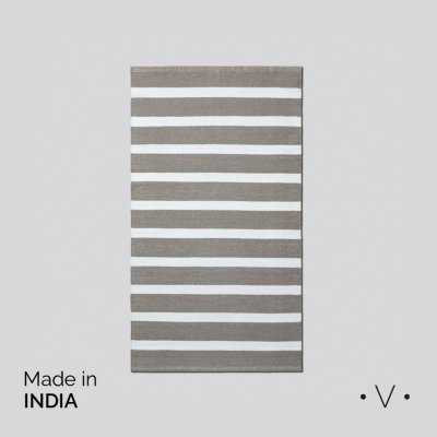 ALFOMBRA VARKALA MINK BOLD STRIPES 70X120 CM *VASSA