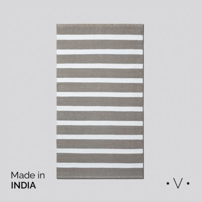 ALFOMBRA VARKALA MINK BOLD STRIPES 120X180 CM *VASSA